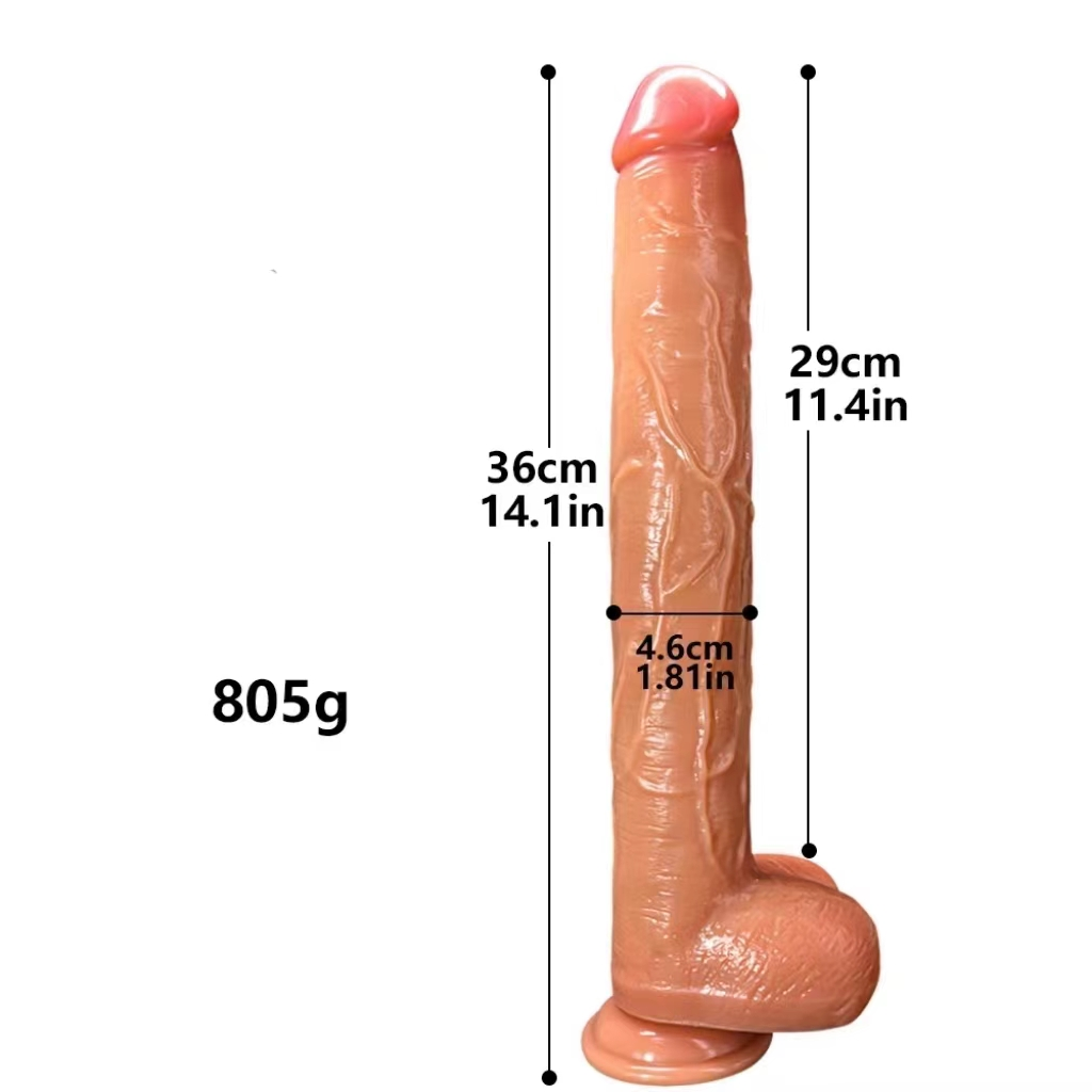 VIP36  Manual Dildo (Bagged) Skin Tone/Black